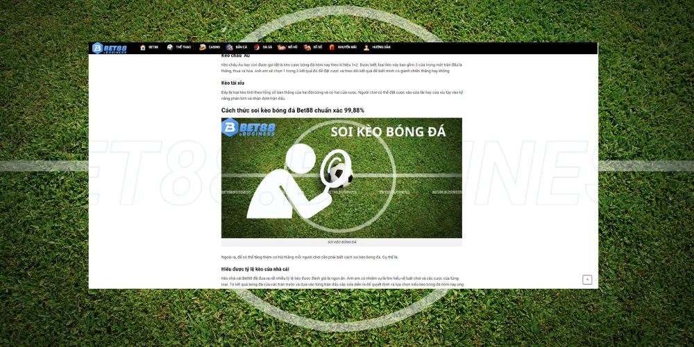 Soi Kèo Bet88 - Xây dựng chiến lược hiệu quả