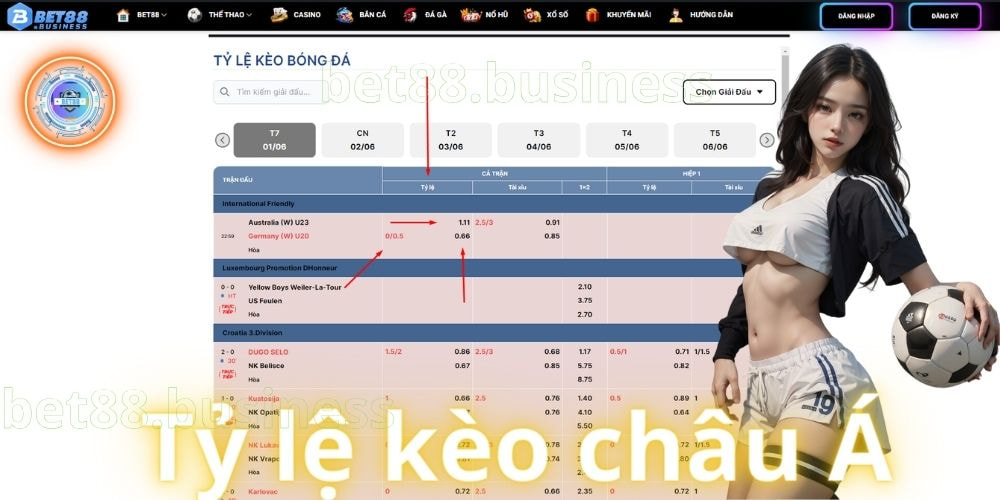 Cách xem tỷ lệ kèo châu Á