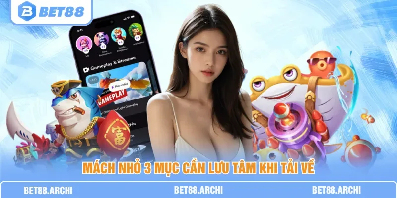 Giao diện tiện ích khi tải app BET88 trên điện thoại